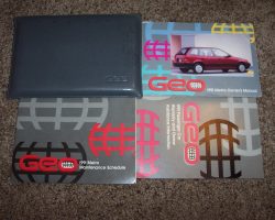 1991 Geo Metro Owner's Manual Set