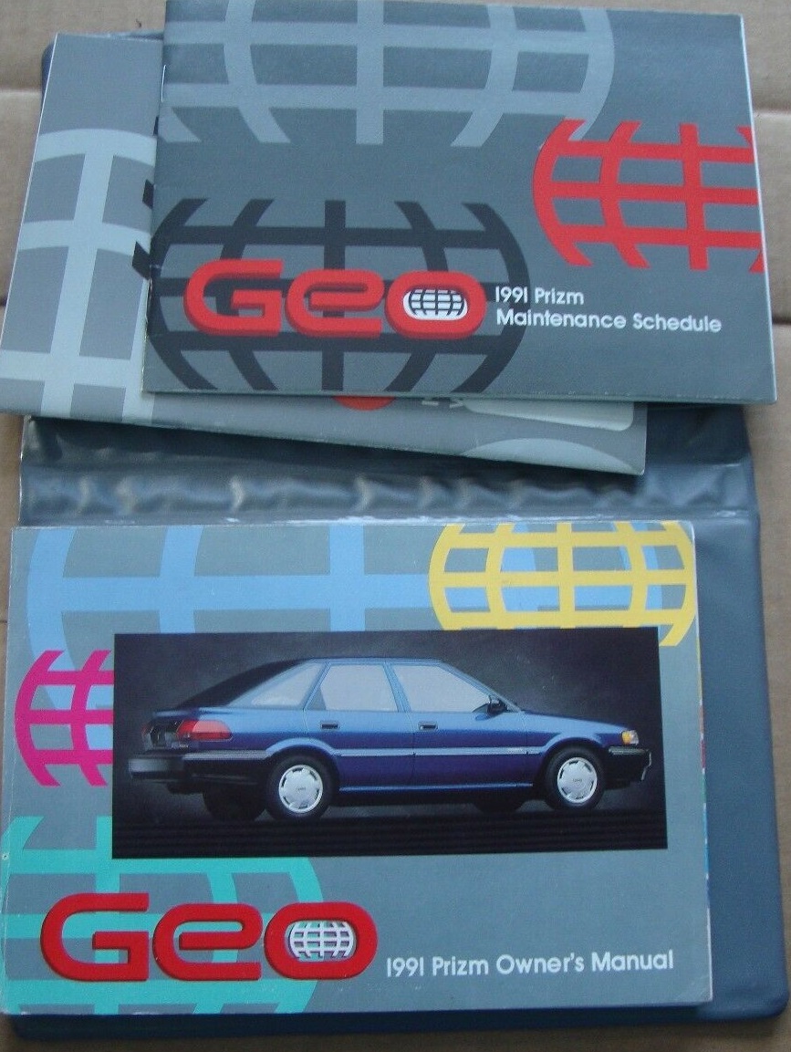 1991 Geo Prizm Owner's Manual Set
