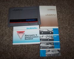 1991 Subaru Justy Owner's Manual Set