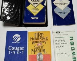 1991 Mercury Cougar Owner's Manual Set