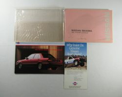 1991 Nissan Maxima Owner's Manual Set