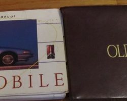 1991 Oldsmobile Cutlass Supreme Owner's Manual Set