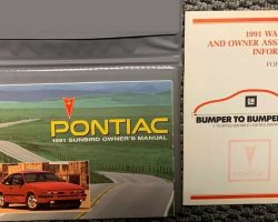 1991 Pontiac Sunbird Owner's Manual Set