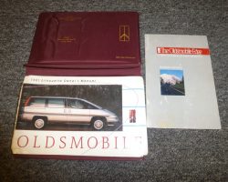 1991 Oldsmobile Silhouette Owner's Manual Set
