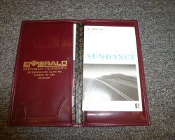 1991 Plymouth Sundance Owner's Manual Set