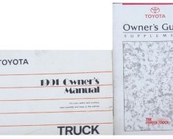 1991 Toyota Truck Owner's Manual Set