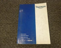 1991 Triumph Trident 750 / 900 Shop Service Repair Manual