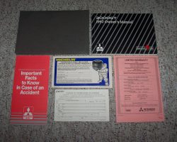 1992 Mitsubishi 3000GT Owner's Manual Set