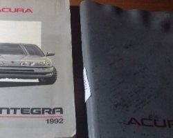 1992 Acura Integra 3-Door Owner's Manual Set