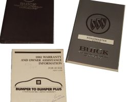 1992 Buick Roadmaster Owner's Manual Set