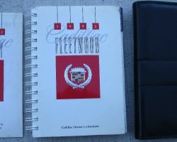 1992 Cadillac Fleetwood Owner's Manual Set