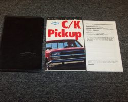 1992 Chevrolet C/K Pickup Truck Owner's Manual Set