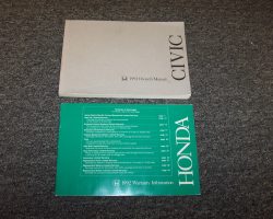 1992 Honda Civic Sedan Owner's Manual Set