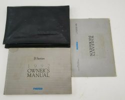 1992 Mazda B Series Pickup Truck Owner's Manual Set