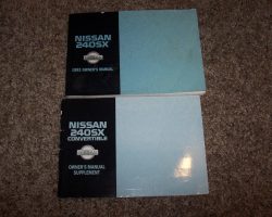 1992 Nissan 240SX Owner's Manual Set