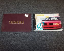 1992 Oldsmobile Achieva Owner's Manual Set