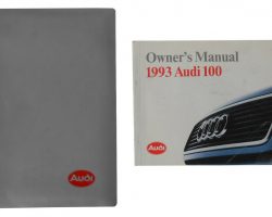 1993 Audi 100 Owner's Manual Set