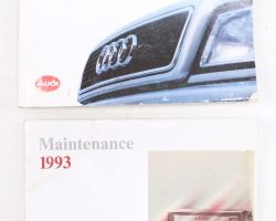 1993 Audi 90 Owner's Manual Set