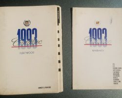 1993 Cadillac Fleetwood Owner's Manual Set
