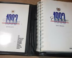 1993 Cadillac Sixty Special Owner's Manual Set