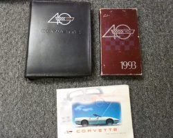 1993 Chevrolet Corvette Owner's Manual Set