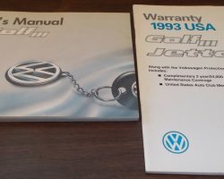 1993 Volkswagen Golf III Owner's Manual Set
