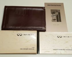 1993 Infiniti G20 Owner's Manual Set