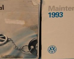 1993 Volkswagen Passat Owner's Manual Set