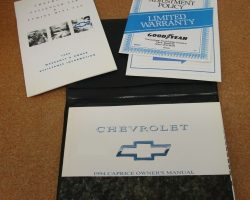 1994 Chevrolet Caprice Owner's Manual Set