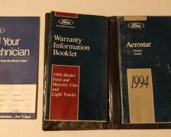 1994 Ford Aerostar Owner's Manual Set