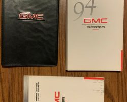 1994 GMC Sierra Owner's Manual Set