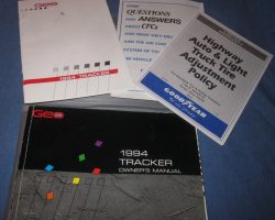 1994 Geo Tracker Owner's Manual Set