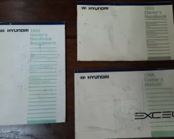 1994 Hyundai Excel Owner's Manual Set