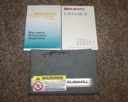 1994 Subaru Legacy Owner's Manual Set