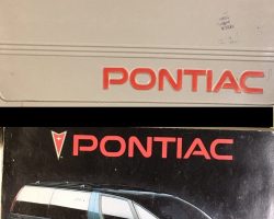 1994 Pontiac Trans Sport Owner's Manual Set