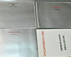 1994 Porsche 968 Owner's Manual Set