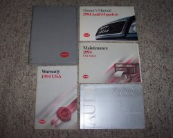 1994 Audi S4 Quattro Owner's Manual Set