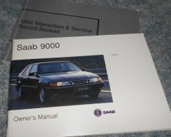 1994 Saab 9000 Owner's Manual Set