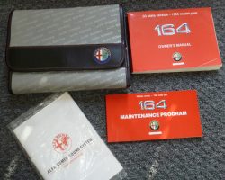 1995 Alfa Romeo 164 Owner's Manual Set