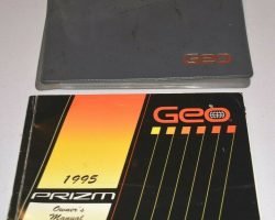 1995 Geo Prizm Owner's Manual Set