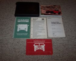 1995 Hummer H1 Owner's Manual Set