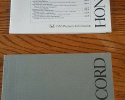 1995 Honda Accord Wagon Owner's Manual Set