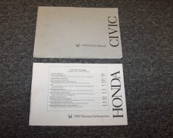 1995 Honda Civic Sedan Owner's Manual Set