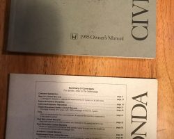 1995 Honda Civic Coupe Owner's Manual Set
