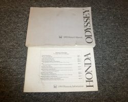 1995 Honda Odyssey Owner's Manual Set