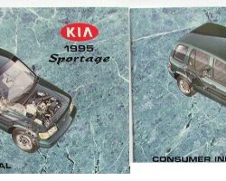 1995 Kia Sportage Owner's Manual Set