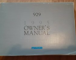 1995 Mazda 929 Owner's Manual