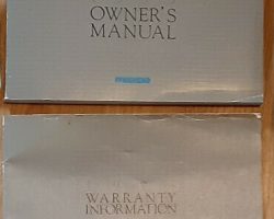 1995 Mazda 929 Owner's Manual Set