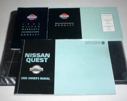 1995 Nissan Quest Owner's Manual Set
