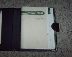 1995 Land Rover Range Rover Owner's Manual Set